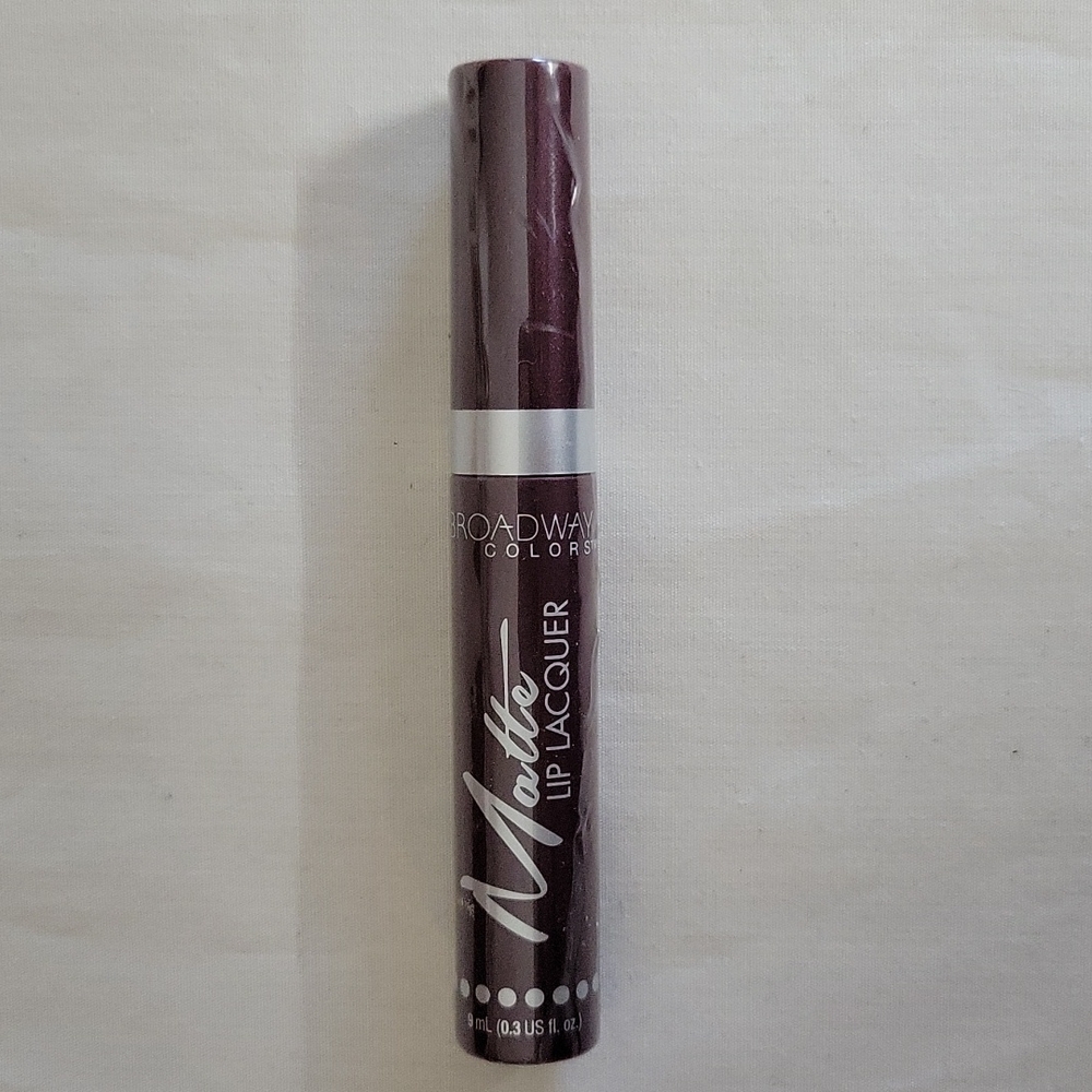 Broadway Colors Matte Lip Lacquer Lip Gloss Deep Burgundy Woodbury Brand New